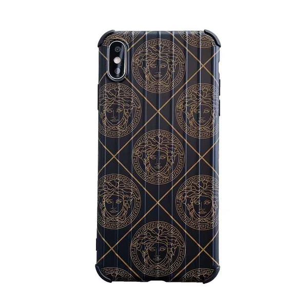 

fashion brand phone case verscae print scrub for iphone xr xsmax 6/6s 6plus/6s plus 7/8 7plus/8plus designer phone case protection 2 styles
