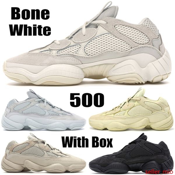 

bone white stock x kanye west 500 designer shoes utility black super moon yellow salt blush mens womens shoes running sneakers