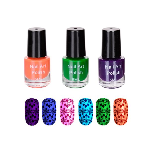 

stamp polish 1 bottle nail polish & stamp nail art 26 color optional stamping lacquer varnish for art