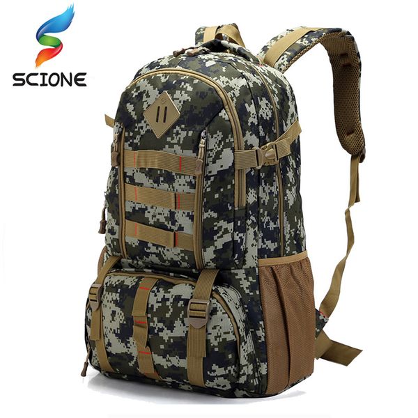 

large 50l waterproof backpack molle tactical hunting hiking camping rucksack army backpack sports bag