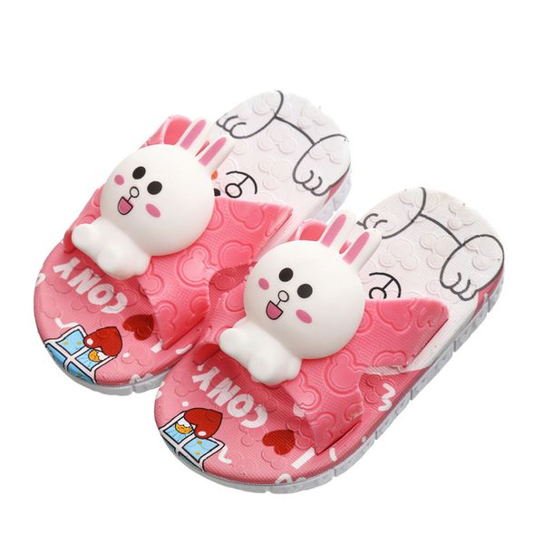 

four seasons girls slippers boys bath shoes baby beach shoes kids slippers children home pvc bear 1 to 12 yrs, Black;grey