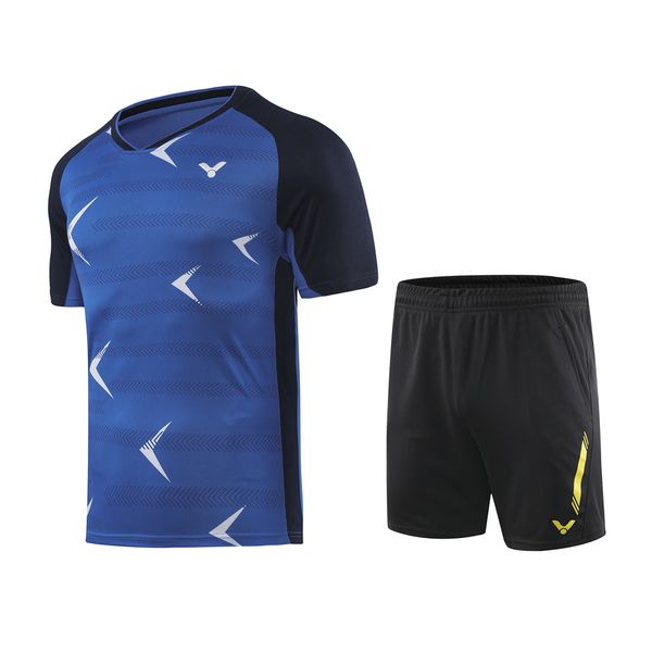

new 2019 victor badminton t-shirt+shorts,men/women tennis shirt,polyester fast-drying tennis t-shirt,table tennis t-shirt,ing, White;yellow