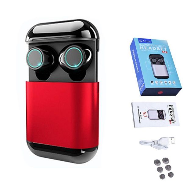 

S7 tw 7 mini twin bluetooth 5 0 earphone earbud wirele bluetooth earphone bluetooth tereo head et auriculare with mic charging box