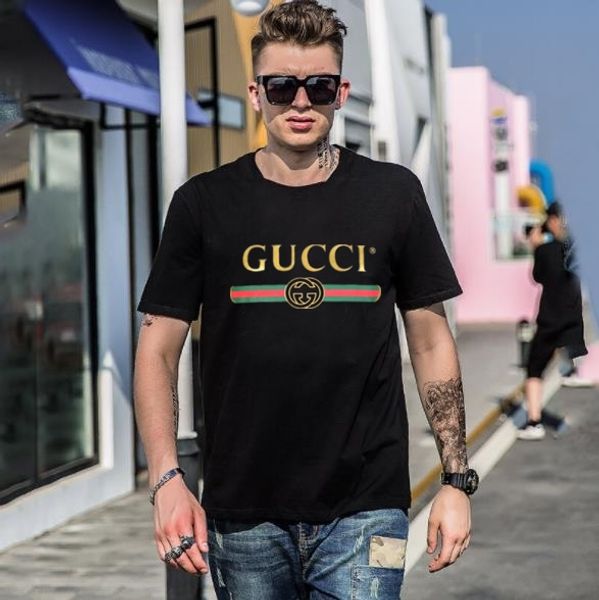 

19 fa hion de igner man brand cla ical printing top hirt ummer hort leeve breathable t hirt for men tee women male clothing