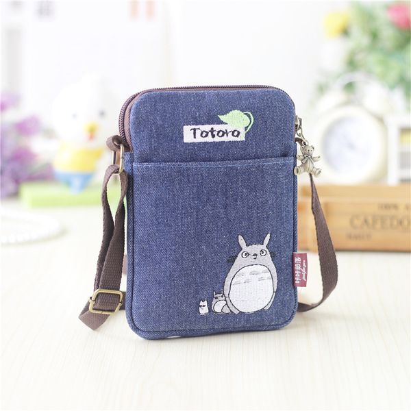 

new girls cute totoro shoulder bag cartoon bear coin purse mini messenger bags kids gift female clutch purse phone bag, Red;black