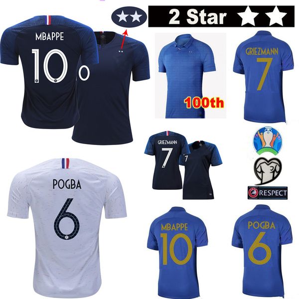 

1919 2019 fff france pecial edition centenary henry 2 tar occer jer ey mbappe giroud griezmann kante 18 19 franc zidane jer ey