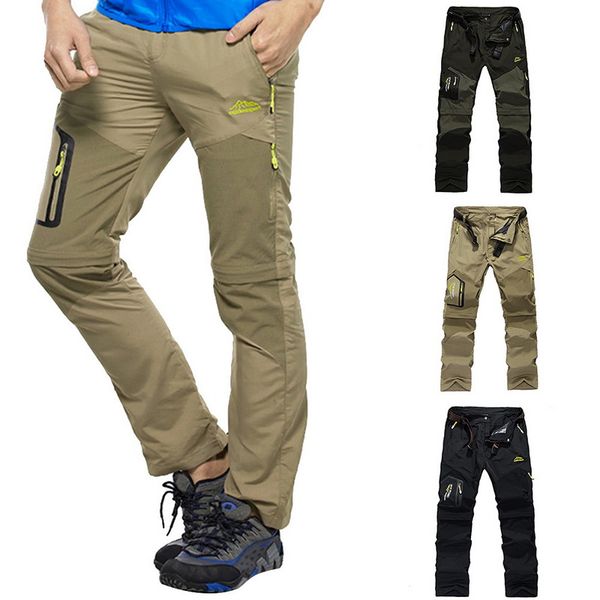 

shujin quick dry solid cargo pants men summer открытый sweatpants hikingcamping заплатки уличная huntingclimbing брюки, Black