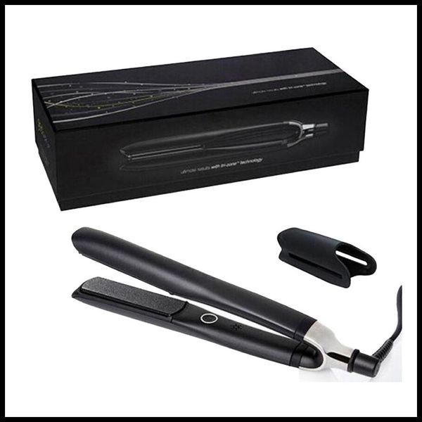 

platinum v gold hair straighteners professional styllist flat hair iron straightener salon hair styling tool black white dhl shipping