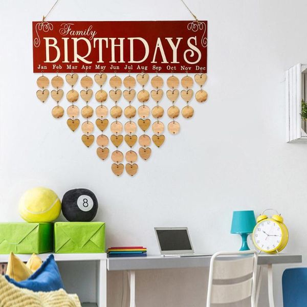 

wooden birthday reminder calendar board family friends date birthday plaque sign diy hanging calendar diy home decoration