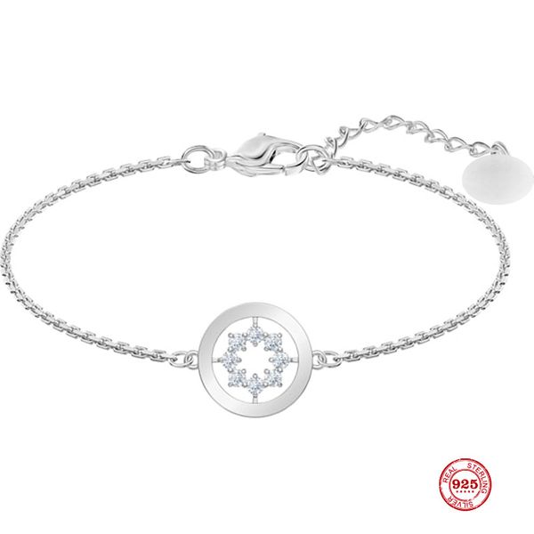 

2020 new fashion charm pure 925 silver original copy, romantic stars exquisite fashion bracelet female jewelry gifts, Black