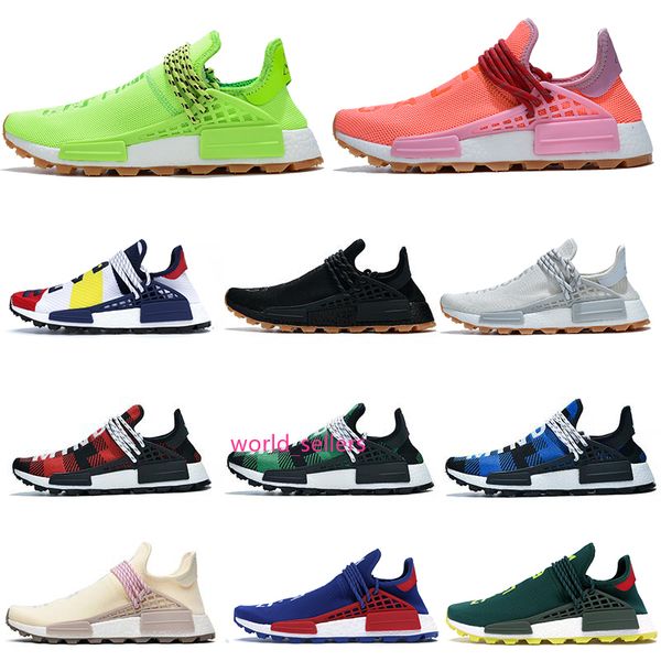 

with nmd human race know soul men women running shoes infinite species bbc pharrell williams sun glow oreo yellow mens trainers