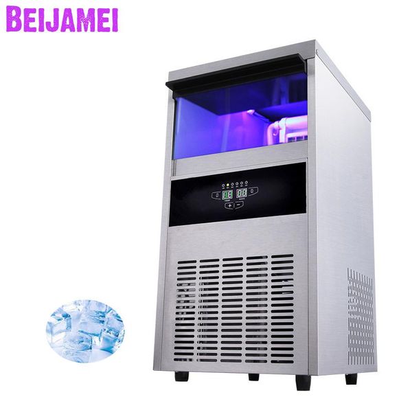 BEIJAMEI 68KG Electric Square Macchina per la produzione di ghiaccio a cubetti prezzo commerciale con presa d'acqua a canna di rubinetto