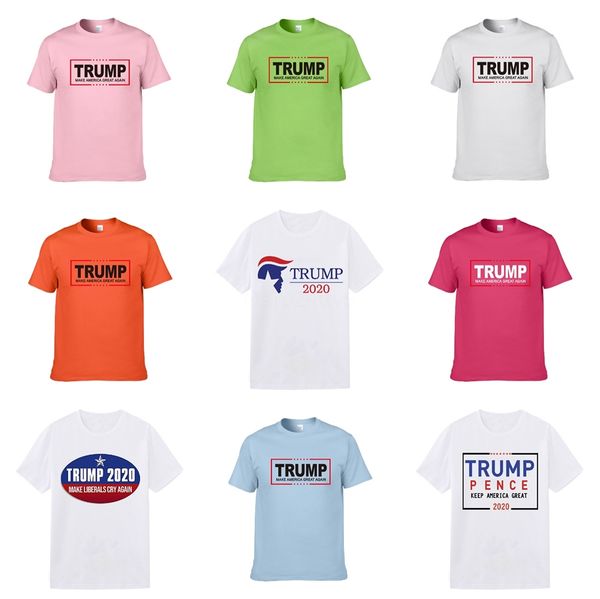 

summer designer trump t shirts mens printed letter embroidery t shirt mens clothing brand short sleeve tshirt women s-3xl #714, White;black