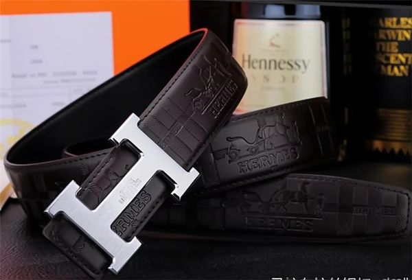 

горячий Hermès Марка Дизайнерские ремни Женщины Мужчины Ремень Кожа люкс