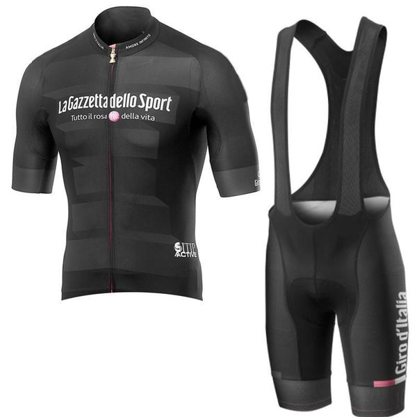 

2020 pro team tour de italy cycling jersey bike wear summer style short sleeve bib shorts sets breathable quick -dry clothes k041503, Black;red