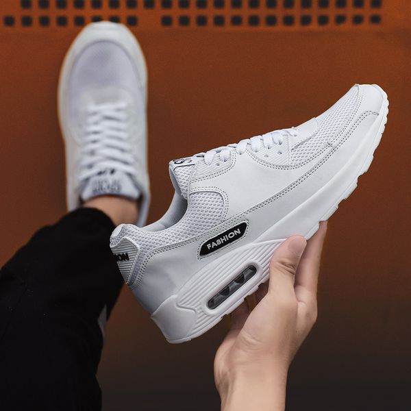

large size running shoes for men sport shoes breathable athletic trainer men shoe elastic sneakers mens footwear