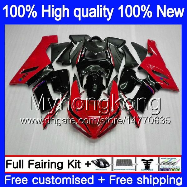 Corpo per Kawasaki ZX 6R ZX600 600cc 6 R ZX636 2005 2006 210MY.82 Nero Rosso ZX636 600 CC ZX6R 05 06 ZX600 ZX 636 ZX6R 05 06 carenatura