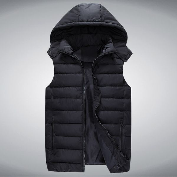 

4colors vest men zipper casual vests jackets sleeveless waistcoat jackets plus size 2xl-6xl, Black;white