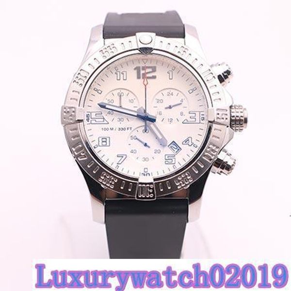 

dhgate selected store watches men avenger seawolf chrono white dial rubber band watch quartz watch mens dress watches, Slivery;brown
