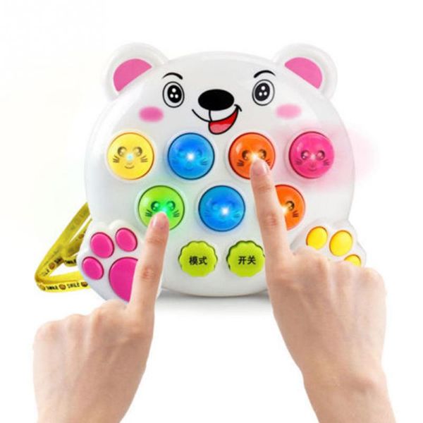 

baby kids plastic music toys play knock hit hamster insect game playing fruit worm educational instrumentos musicais