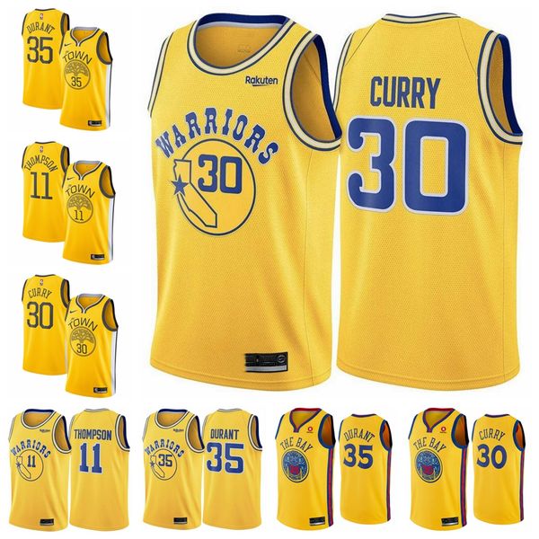 kevin durant yellow warriors jersey