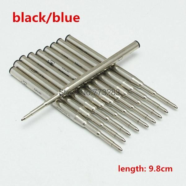 

10 original blue black ink refill mb stationery to smooth ballpoint pen refill, Black;red