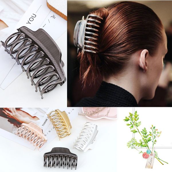 Diy Simple Multi Alloy Shark Hair Clips Larger Size Beauty Ladies