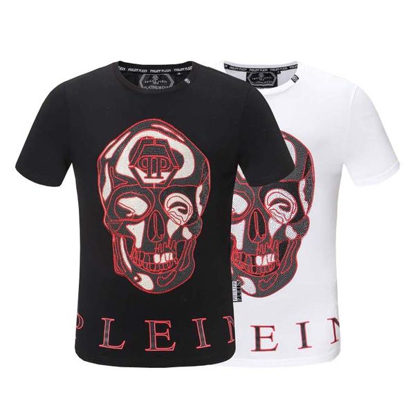 

Новая осень человек футболка мода футболка с коротким рукавом лето череп футболк