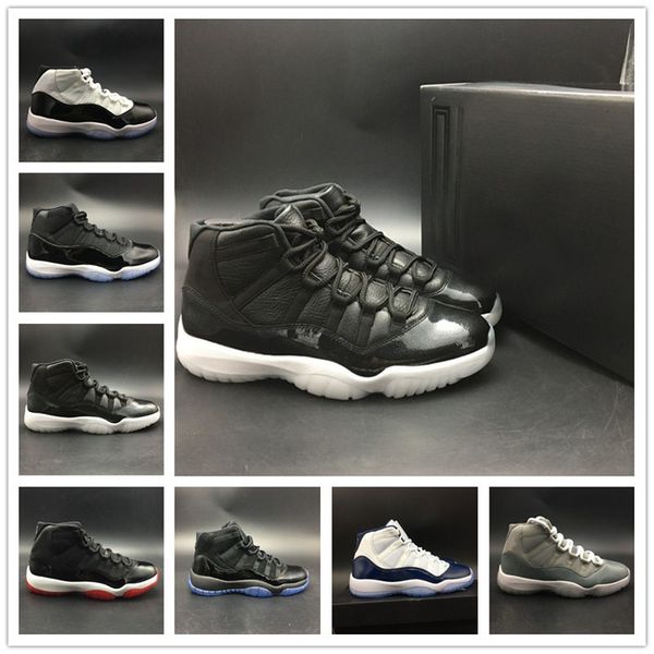 

mens basketball shoe 11s space jam 45 concord prom night midnight navy designer low women sport sneaker with box