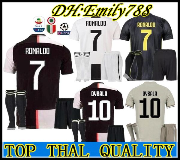 

2019 2020 ronaldo juventu occer jer ey kit 18 19 juve 9 higuain 10 dybala 11 d co ta 17 mandzukic buffon third football hirt uniform