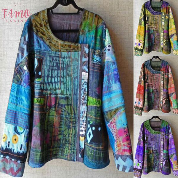 

женщины большой размер рубашка этнический стиль блузка топы дамы весна осень с длинным рукавом повседневные топы старинные регулярные цветоч, White