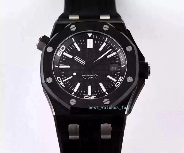 

3 color 15703 luxury offshore dial size 42mm super waterproof watch sapphire glass automatic movement business men's watch, Slivery;brown