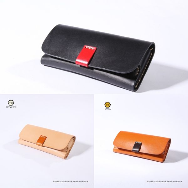 

zdejm genuine leather personalized box multi-functional vegetable case glasses case tanning handmade glasses storage bag multi-color optiona