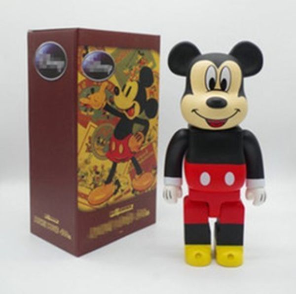 

5 styles new 400% cartoon creative bearbrick violent bear handmade model toys deskdecorations birthday christmas gifts fd48