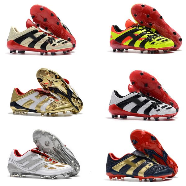 

2019 mens soccer cleats predator precision tf ic turf football boots predator mania champagne fg indoor soccer shoes hot, Black