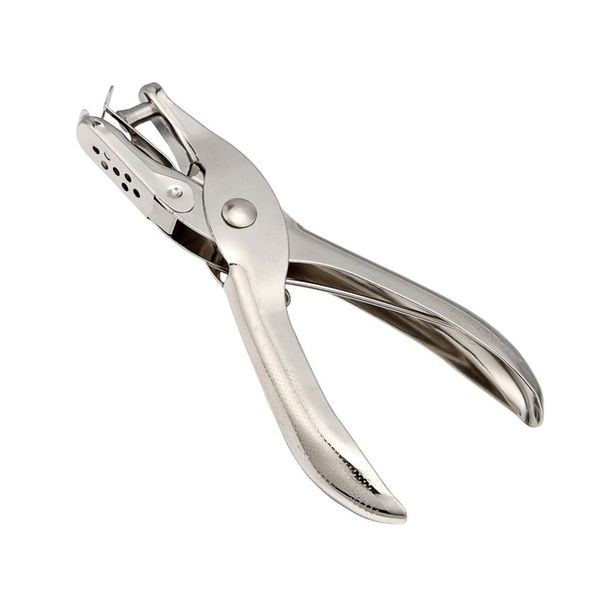 

metal single hole paper puncher plier school office hand paper punch single hole scrapbooking punches 8 pages all metal materials dbc vt1183
