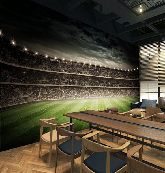 

self-adhesive] 3d football field 21142 wall paper mural wall print decal murals