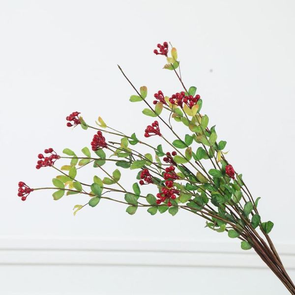 

artificial simulation berry flower plant bouquet home wedding party decoration