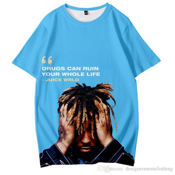 

juice wrld mens tshirts summer short sleeve o neck rapper teenager casual designer male tees, White;black