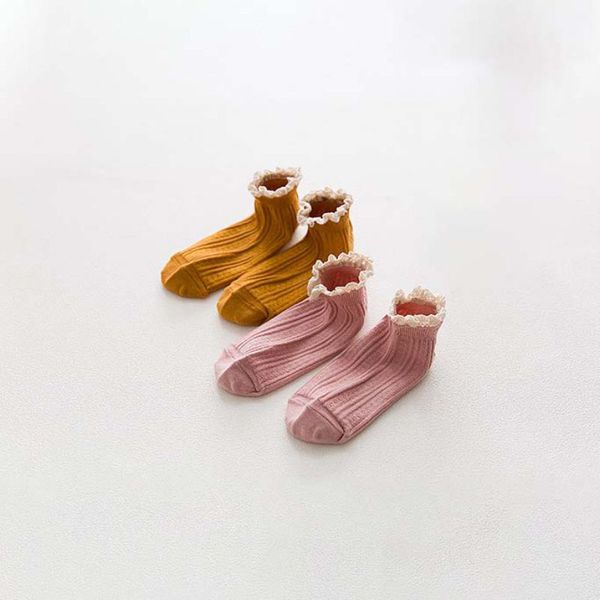 

women fashion casual concise solid color thread lace boat socks ladies double needle cotton short tube socks living items, Black