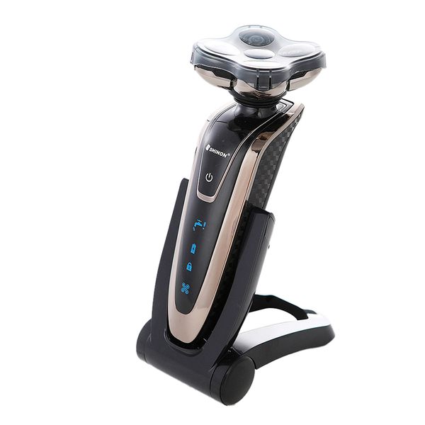 

shinon 3 in1 waterproof electric shaver rechargeable set wet dry electric razor for men face care 5d floating facial shaver