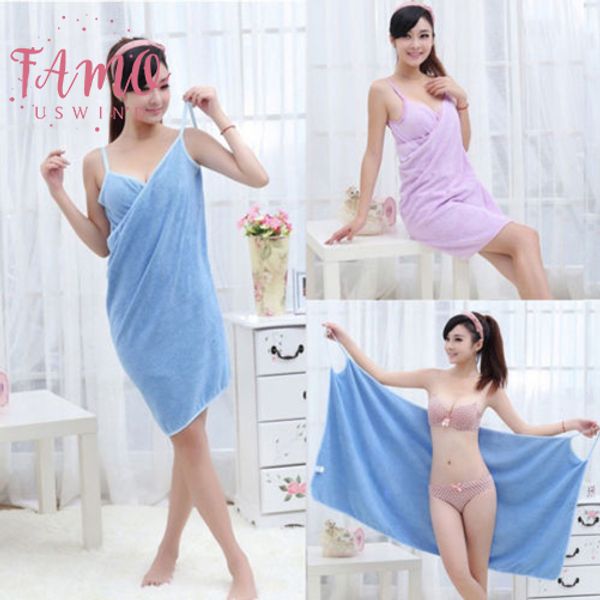 

bath women ladys spa bath swimming sleeveless dress 100% cotton fast drying solid dresses female, Black;gray