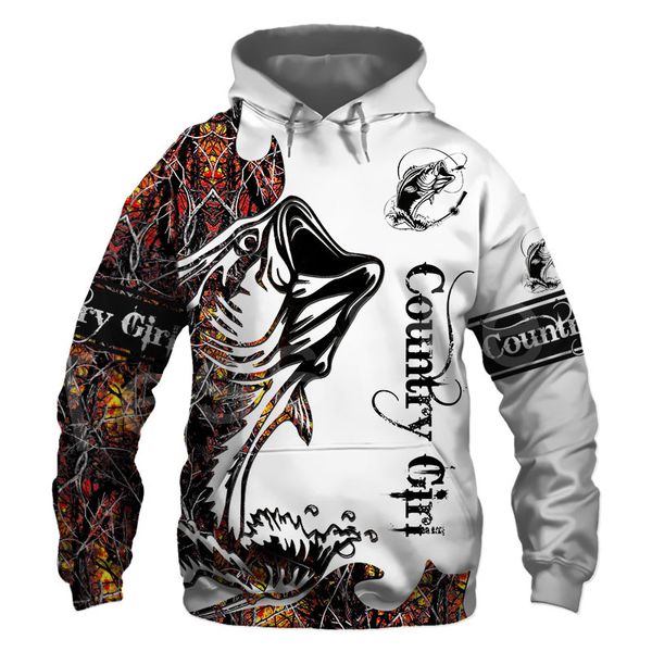 

tessffel newfashion animal deep bass fishing harajuku casual pullover funny 3dprint zipper/hoodies/sweatshirts/jacket s15, Black