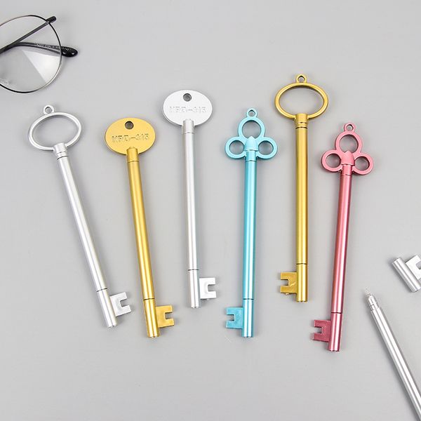 

48 pcs/lot key gel pen cute 0.38 mm black ink neutral pen office school writing supplies promotional gift