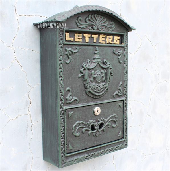 

2568/6899 европейский стиль почтового ящика ретро стенгазета письмо почтовый ящик утюг ремесленная lockable почта открытый secure letterbox