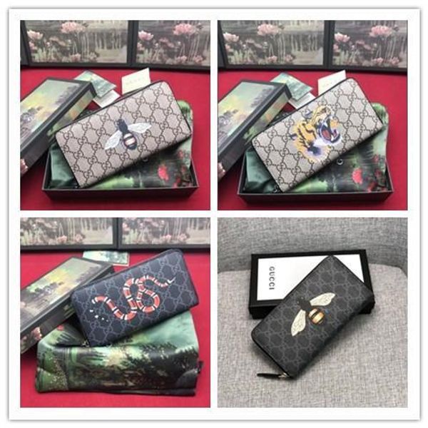 

mens 2019 new l bag billfold plaid pattern women wallet men pures high-end luxury s designers l wallet with box, Red;black