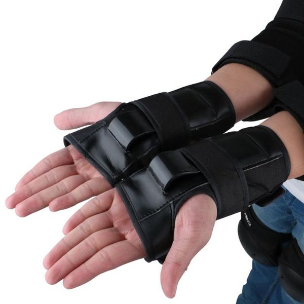 

6pcs elbow guard kneecap skating sports fall protection outdoor sports protectors for man woman, Black;gray