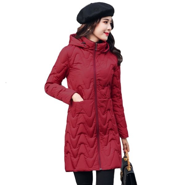 

2019 casual winter jacket women hooded long padded womens coat outwear autumn parka abrigos mujer invierno y190926, Black;white