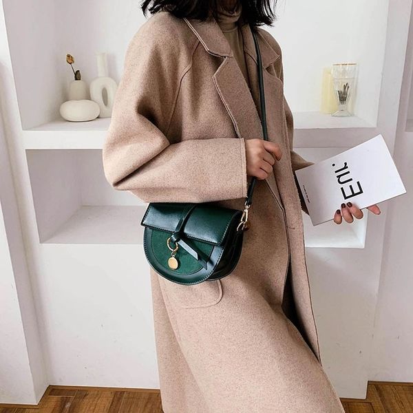 

2020 новый простой ретро леди сумка седло сумка леди мода посланник