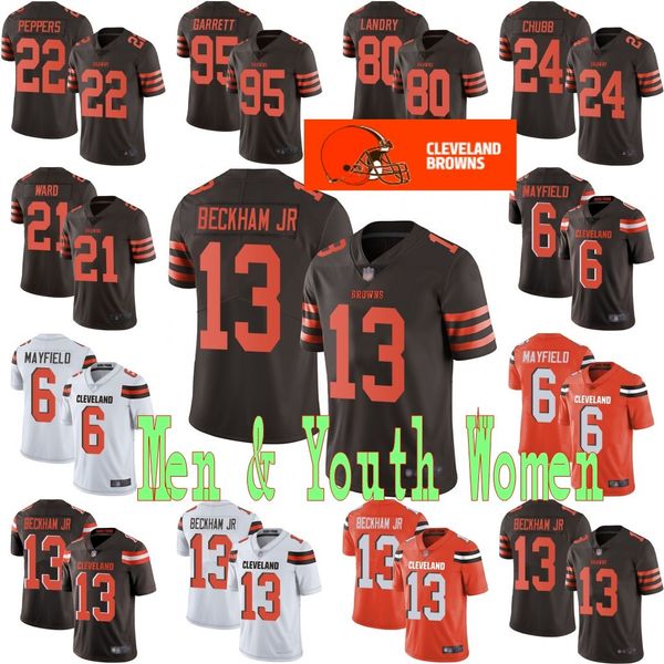 

Brown 13 odell beckham jr 6 baker mayfield cleveland jer ey 95 myle garrett 80 jarvi landry 73 joe thoma 21 denzel ward 100 titched 01